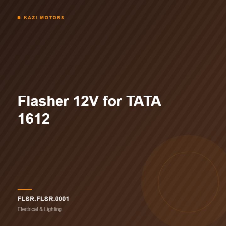 Flasher 12V for TATA 1612