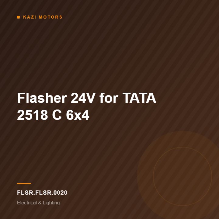Flasher 24V for TATA 2518 C 6×4