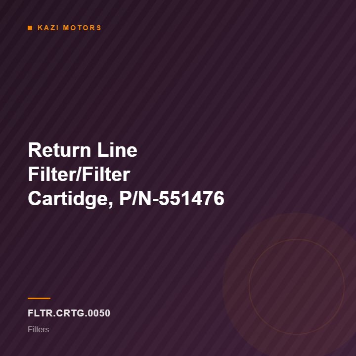 Return Line Filter/Filter Cartidge, P/N-551476