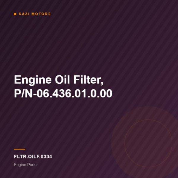 Engine Oil Filter, P/N-06.436.01.0.00