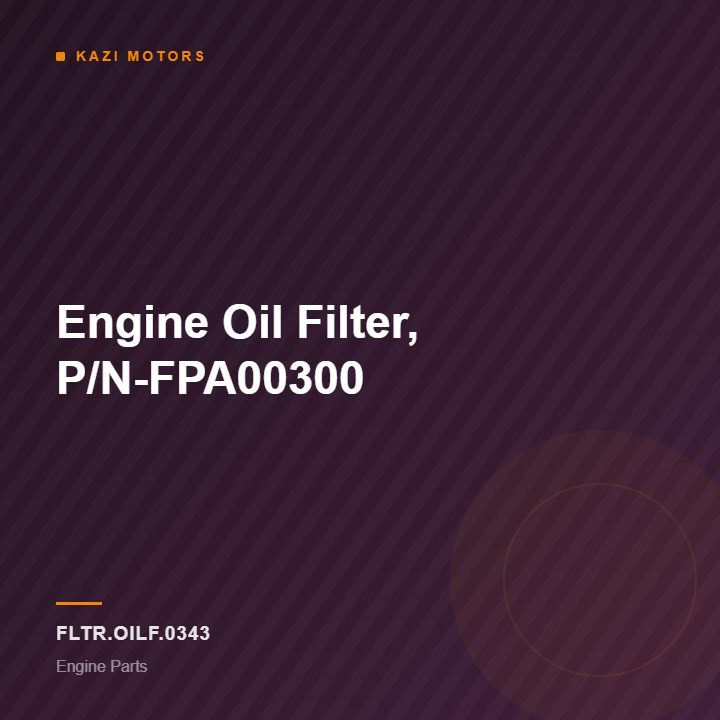 Engine Oil Filter, P/N-FPA00300