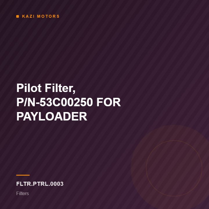 Pilot Filter, P/N-53C00250 FOR PAYLOADER
