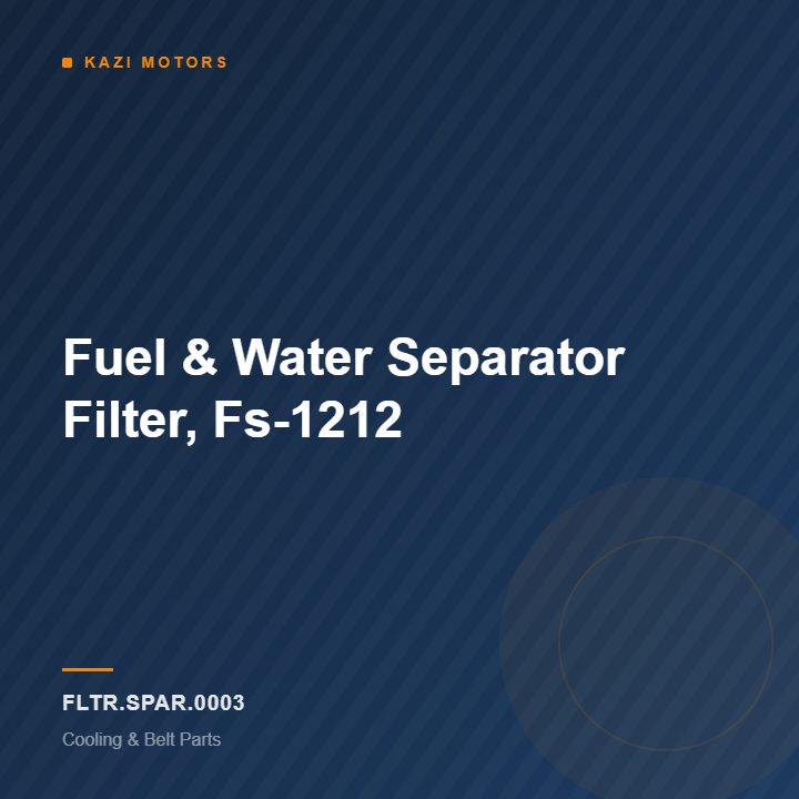 Fuel & Water Separator Filter, Fs-1212