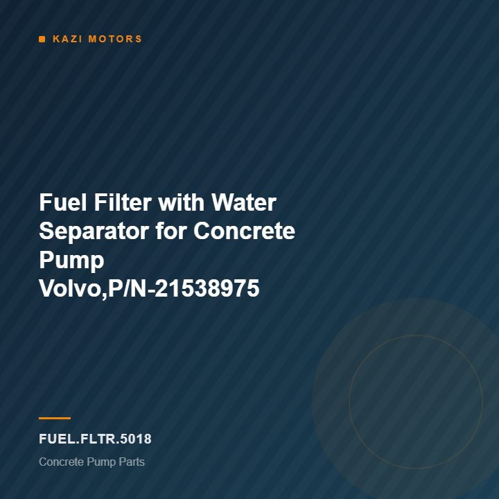 Fuel Filter with Water Separator for Concrete Pump Volvo,P/N-21538975