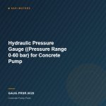 Hydraulic Pressure Gauge ((Pressure Range 0-60 bar) for Concrete Pump
