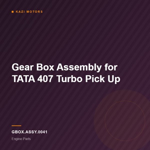 Gear Box Assembly for TATA 407 Turbo Pick Up