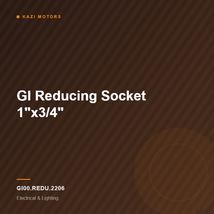 GI Reducing Socket 1″x3/4″