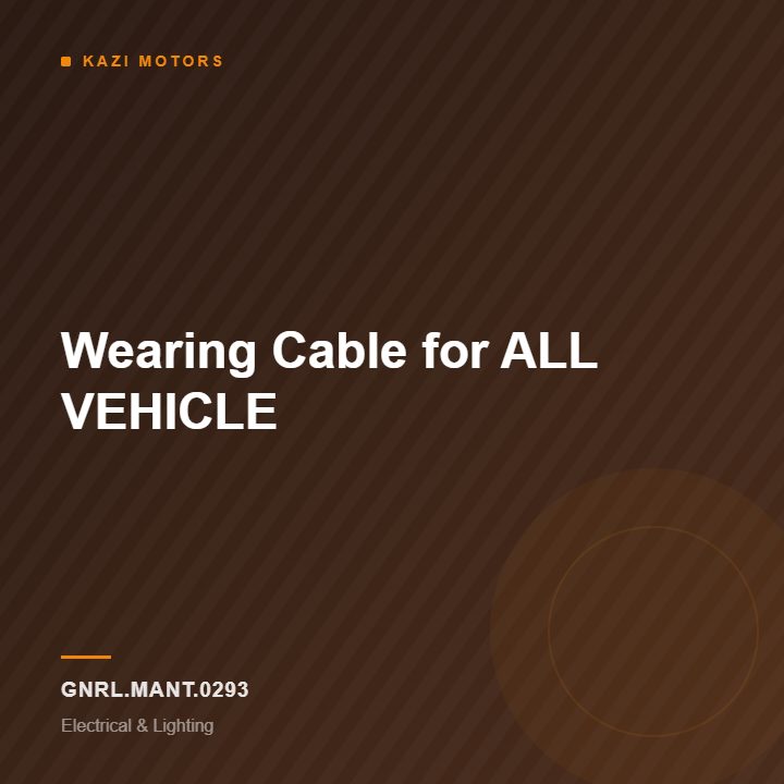 Wearing Cable for ALL VEHICLE
