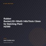 Rubber Bucket,OD-150xID-140xThick-13mm for Batching Plant HZS60
