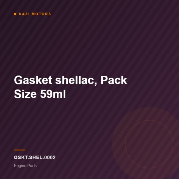 Gasket shellac, Pack Size 59ml