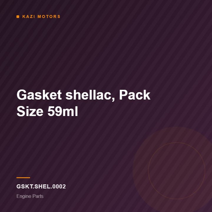Gasket shellac, Pack Size 59ml