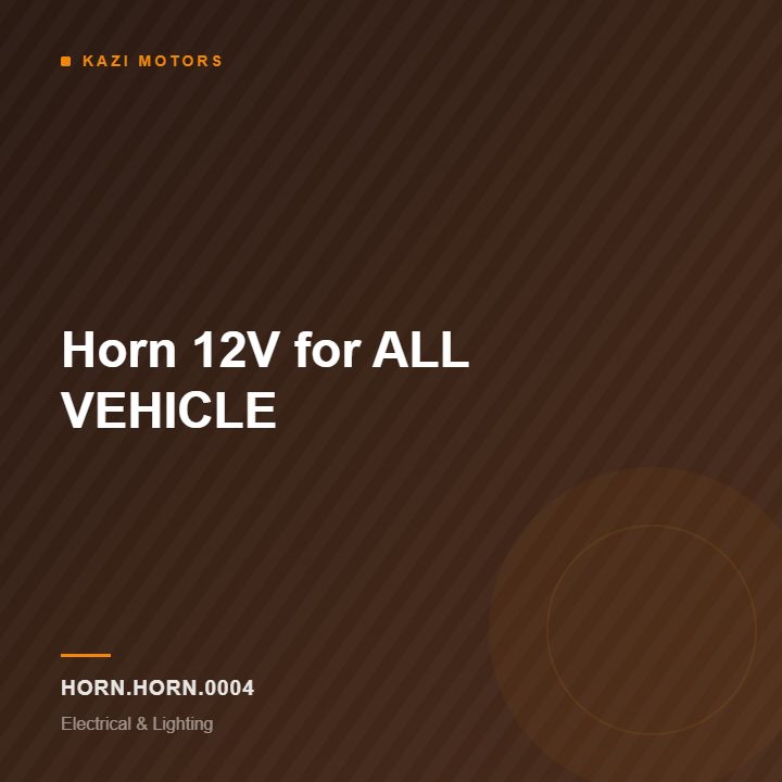 Horn 12V for ALL VEHICLE