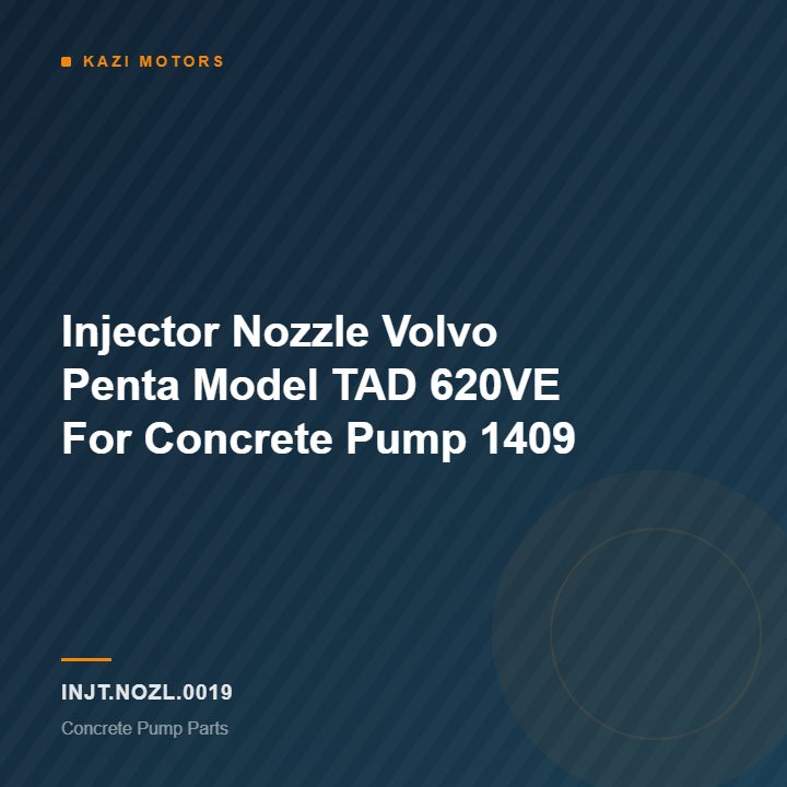 Injector Nozzle Volvo Penta Model TAD 620VE  For Concrete Pump 1409