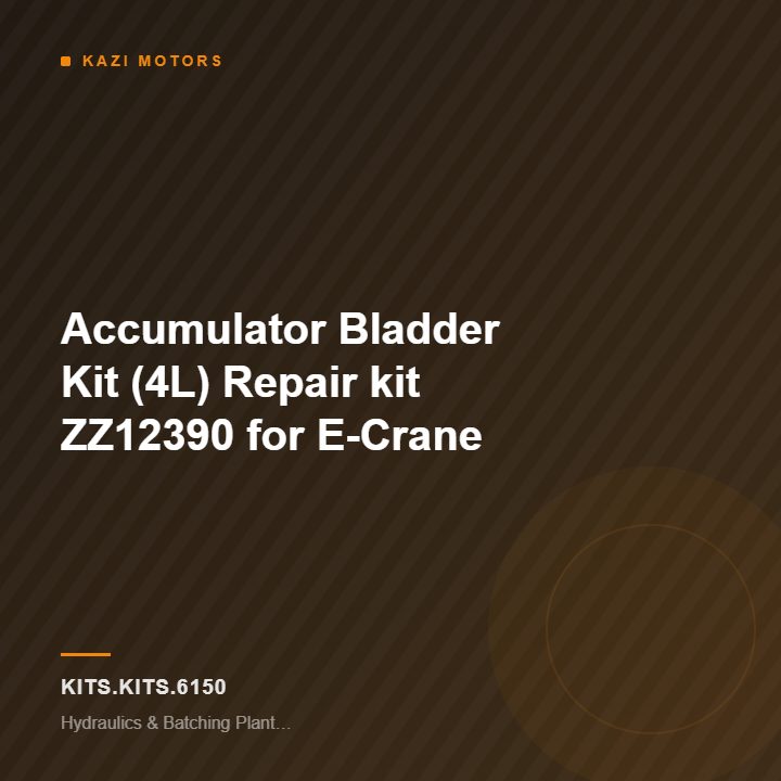 Accumulator Bladder Kit (4L) Repair kit ZZ12390 for E-Crane