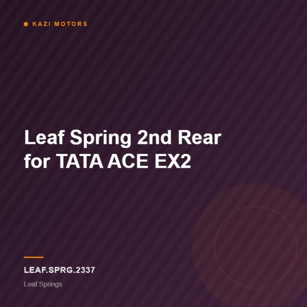 Leaf Spring 2nd Rear for TATA ACE EX2