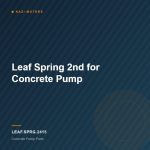 Leaf Spring 2nd for Concrete Pump