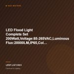 LED Flood Light Complete Set 200Watt,Voltage:85-265VAC,Luminous Flux:20000LM,IP65,Color:Warm White