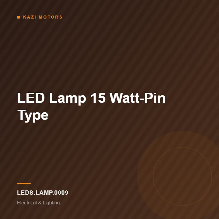 LED Lamp 15 Watt-Pin Type
