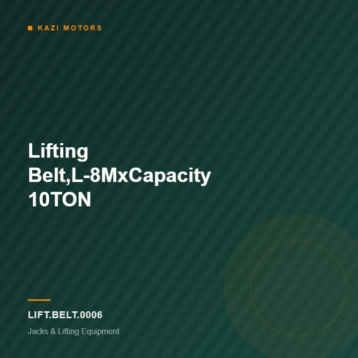 Lifting Belt,L-8MxCapacity 10TON