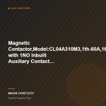 Magnetic Contactor,Model:CL04A310M3,1th-60A,16KW,3Pole,50Hz with 1NO Inbuilt Auxiliary Contact Block,Coil Voltage:220VAC,Make:GE