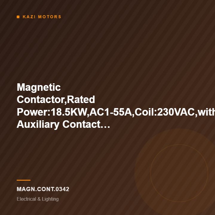 Magnetic Contactor,Rated Power:18.5KW,AC1-55A,Coil:230VAC,with Auxiliary Contact 2NO+2NC,Model:3TF44,Make:SIEMENS,GERMANY