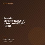Magnetic Contactor-(80/100) A , 3- Pole , coil-400 VAC , NC/NO