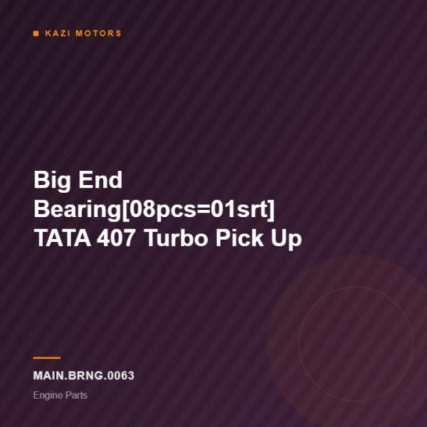 Big End Bearing[08pcs=01srt] TATA 407 Turbo Pick Up