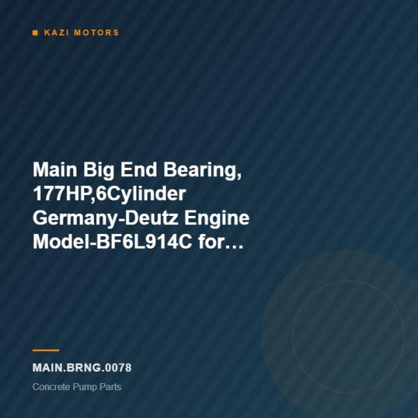 Main Big End Bearing, 177HP,6Cylinder Germany-Deutz Engine Model-BF6L914C for Concrete Pump