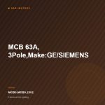 MCB 63A, 3Pole,Make:GE/SIEMENS