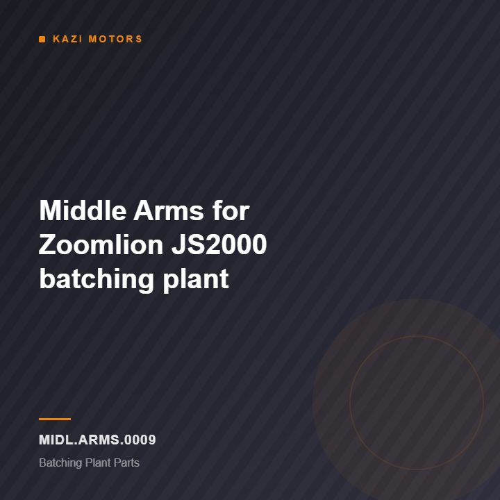 Middle Arms for Zoomlion JS2000 batching plant