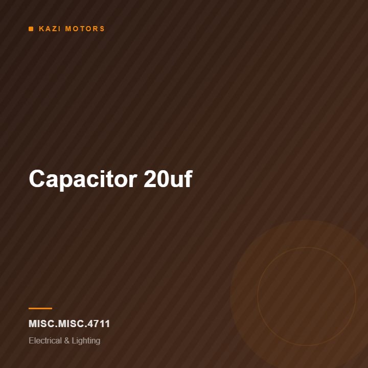 Capacitor 20uf