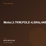 Motor,3.7KW,POLE-4,50Hz,440V,1450RPM,8.0AMP.