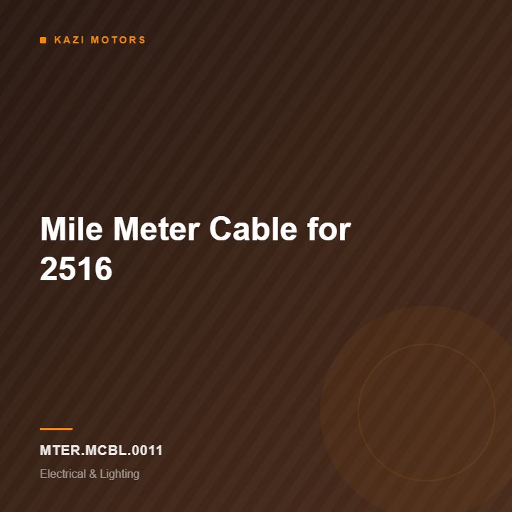 Mile Meter Cable for 2516
