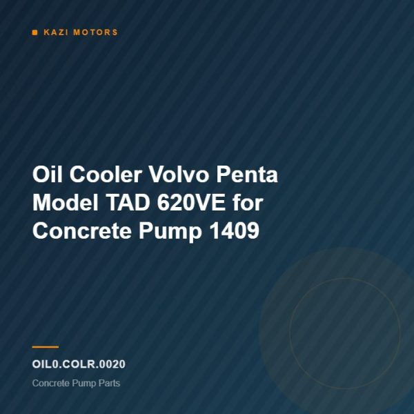 Oil Cooler Volvo Penta Model TAD 620VE for Concrete Pump 1409
