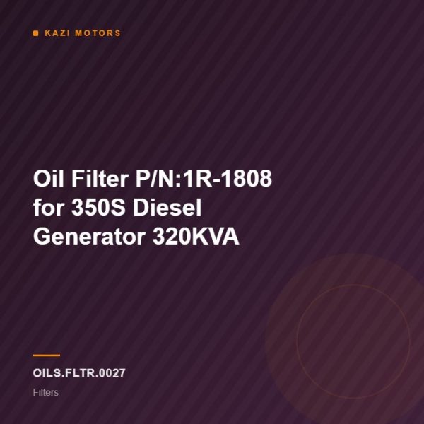 Oil Filter P/N:1R-1808 for 350S Diesel Generator 320KVA