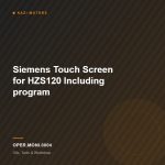 Siemens Touch Screen for HZS120 Including program