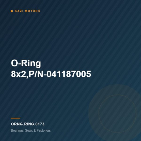 O-Ring 8×2,P/N-041187005