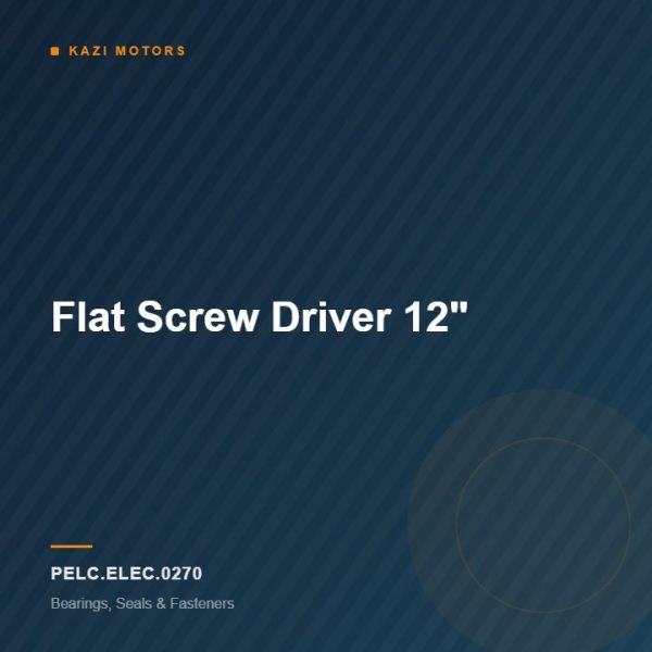 Flat Screw Driver 12″