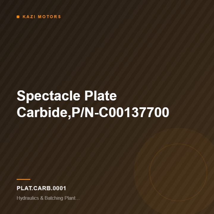 Spectacle Plate Carbide,P/N-C00137700
