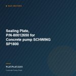 Sealing Plate, P/N-80012650 for Concrete pump SCHWING SP1800