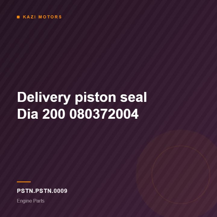 Delivery piston seal Dia 200  080372004