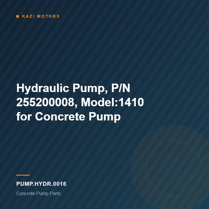 Hydraulic Pump, P/N 255200008, Model:1410 for Concrete Pump