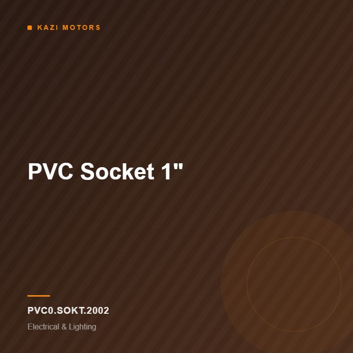 PVC Socket 1″