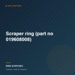 Scraper ring (part no 019608008)