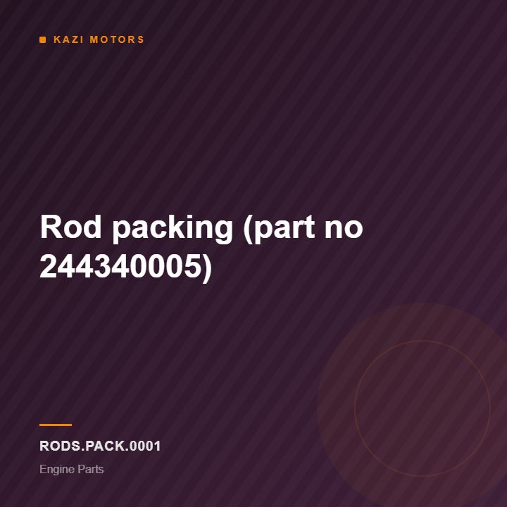 Rod packing (part no 244340005)