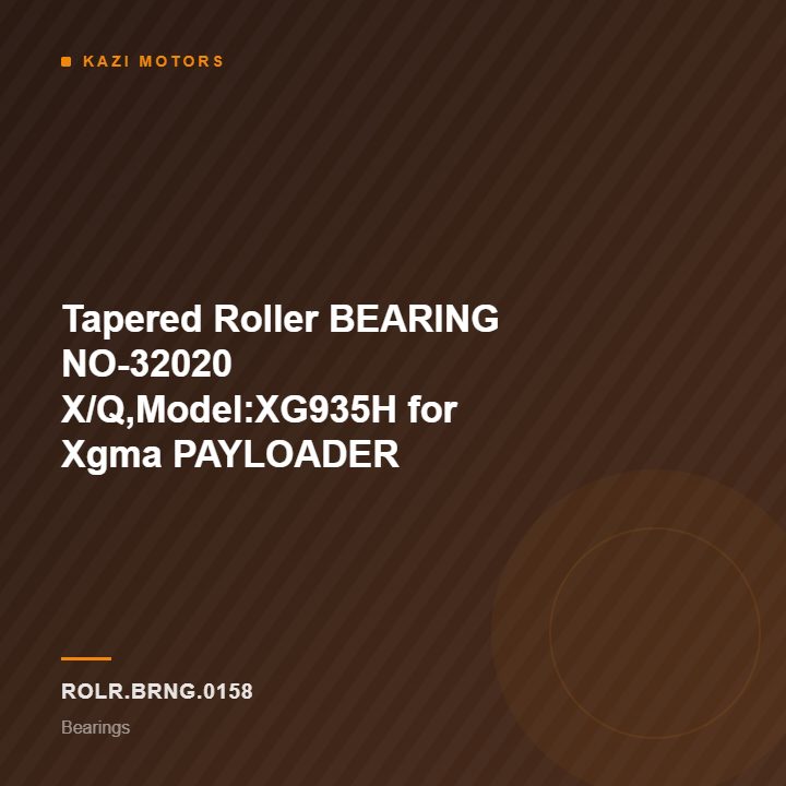 Tapered Roller BEARING NO-32020 X/Q,Model:XG935H for Xgma PAYLOADER