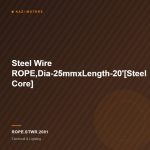 Steel Wire ROPE,Dia-25mmxLength-20′[Steel Core]