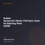 Rubber Bucket,OD-180xID-170xThick-13mm for Batching Plant HZS90