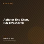 Agitator End Shaft, P/N:G27558700