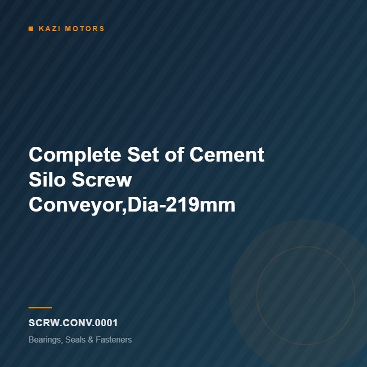 Complete Set of Cement Silo Screw Conveyor,Dia-219mm